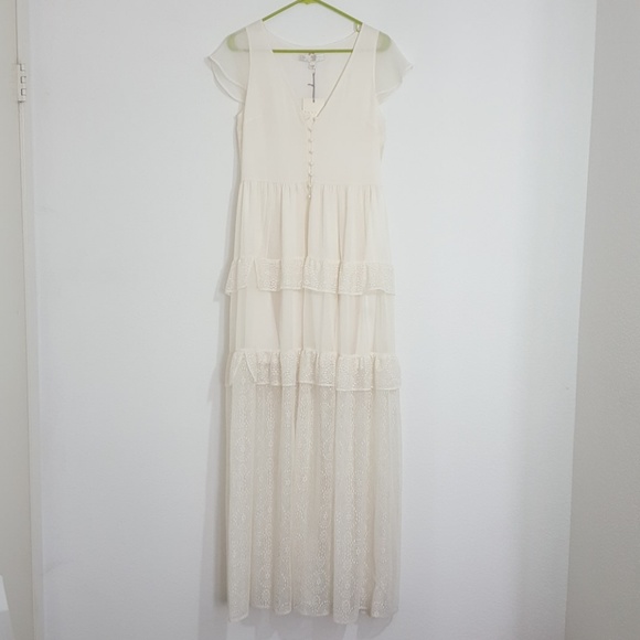 LC Lauren Conrad Dresses & Skirts - Lauren Conrad Whisper Maxi dress Prairie Lace